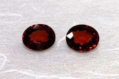 Fiery Natural Spessartine Pair