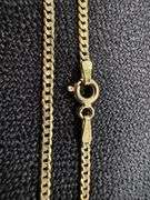 14k Yellow Gold Solid Pave Curb Link Chain 2mm Necklace 22"