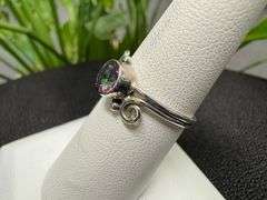 Sterling Silver Mystic Quartz Ring Size 7