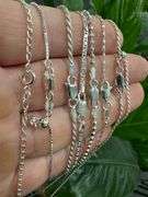 Sterling Silver 7 Piece Layered Chain Set 925 Italy 30",26",24",22" (adjustable x2),18",16"