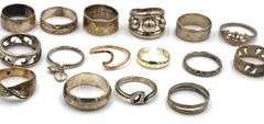 Group lot of Vintage 925 sterling silver rings