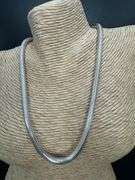 Sterling Silver 925 Real Snake Italian Chain 16" Necklace