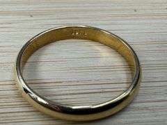 10k 3mm Yellow Gold Wedding Band Size 8
