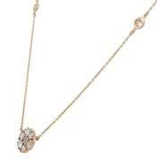 1.00ctw Diamond Flower Station Pendant Necklace in 14K