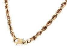 Versatile 14K YG Solid Rope Necklace