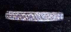 Platinum Natural Diamond Wedding Band