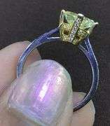 18K Two Tone Gold Natural Diamond Engagement Ring