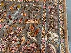 Vintage Silk & Gold Hereke Rug 2.1x3.4