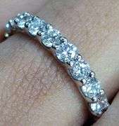 14K WHITE GOLD LAB GROWN DIAMOND WEDDING BAND