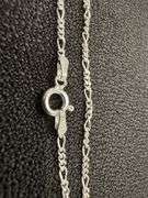 Sterling Silver Diamond-Cut Figaro Link Chain 1.9mm Solid 925 Italy Bracelet 7"