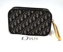 Christian Dior Oblique Dior quake Clutch Blue