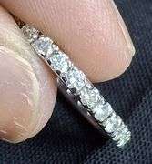 14K WHITE GOLD NATURAL DIAMOND WEDDING BAND