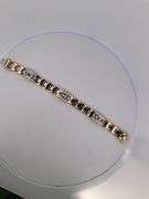 MEN'S CERTIFIED BRAND NEW 14K YELLOW AND WHITE GOLD DIAMOND BRACELET
