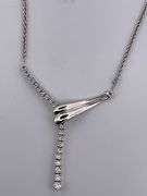 CERTIFIED 14K WHITE GOLD DIAMOND NECKLACE