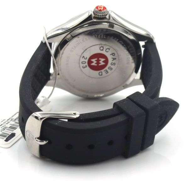 Michele Cape silver dial quartz watch
