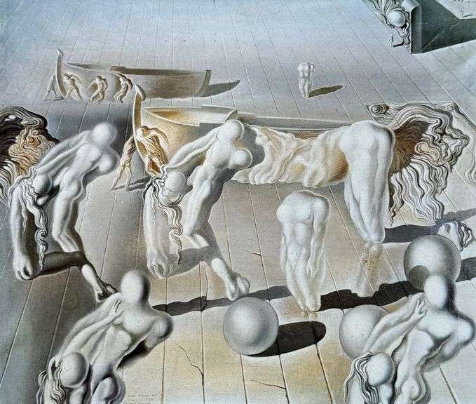 Spectacular Salvador Dali, Invisible Sleeping Woman, Horse, Lion