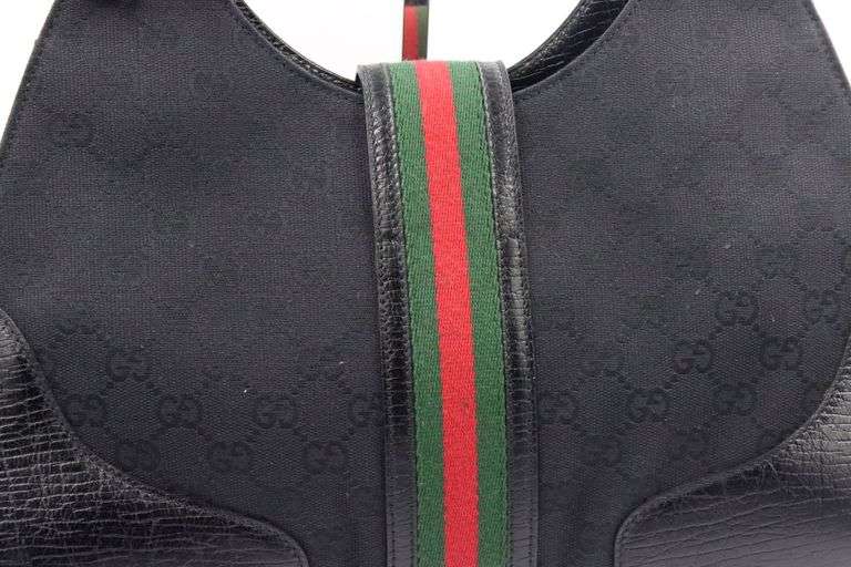 Gucci Canvas & Leather Shoulder Bag