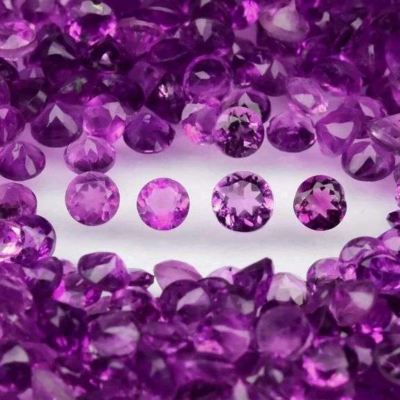 Huge! 39.25ct set of untreated Amethyst from Uruguay!