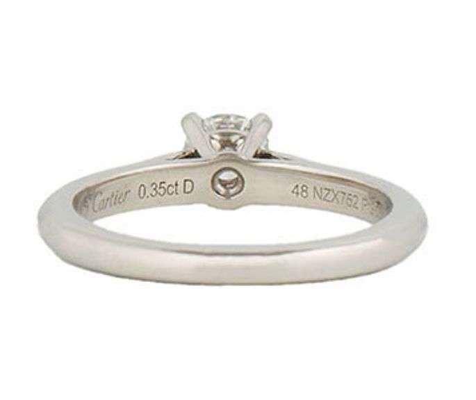 Cartier Round Diamond Solitaire Engagement Ring in Platinum