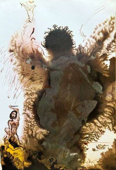 Vintage Salvador Dali From 'Jerusalem Bible'