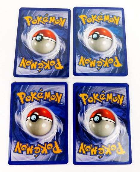 4 Pokémon 1999 1st Edition Trade Cards