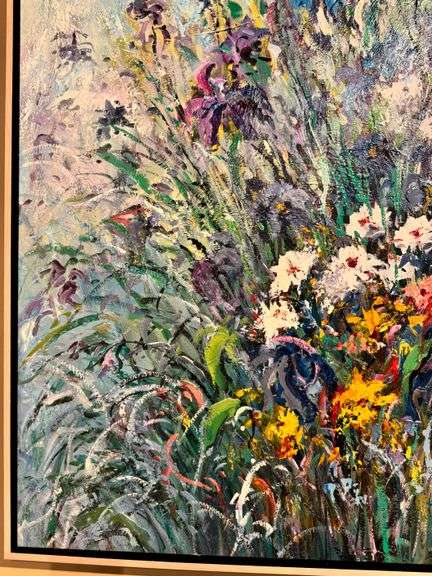 Beautiful Impressionist Garden Painting