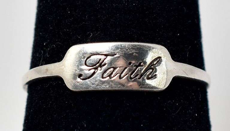 Faith Ring in Sterling Silver