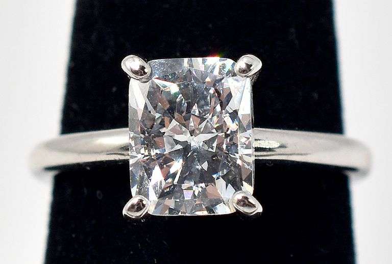 CZ Gemstone Ring in Sterling Silver