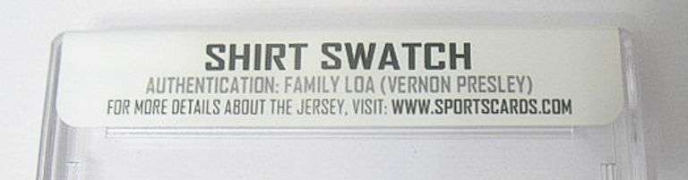 ELVIS PRESLEY PERSONALLY WORN SHIRT SWATCH