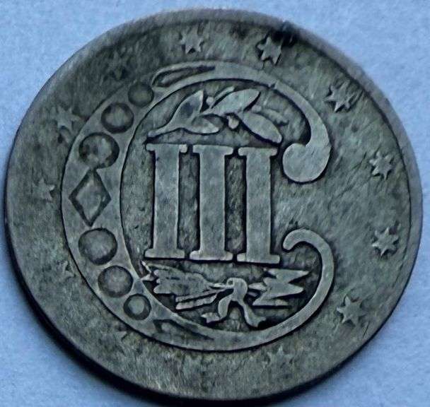 1858 Type 3 Cent Silver