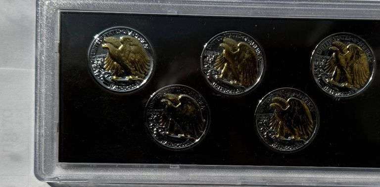 1941-45 Gold Highlighted Walking Liberty Halves.