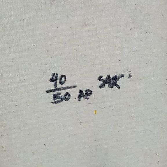 50 Dollar Bill by Steve Kaufman (1960-2010)