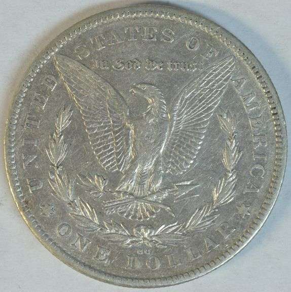 Lustrous AU 1878-CC Morgan Silver Dollar. Nice