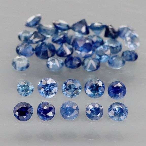Heated only! 2.76ct pure ink blue Sapphire set from Madagascar
