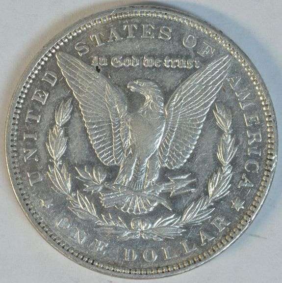 Satiny-white near BU 1892-P Morgan Silver Dollar. Key date
