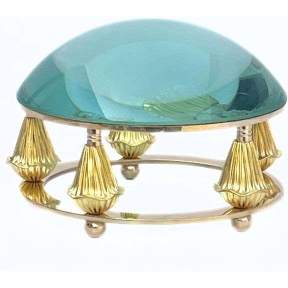 Solid Brass Magnifying Glass Marine Map Reader