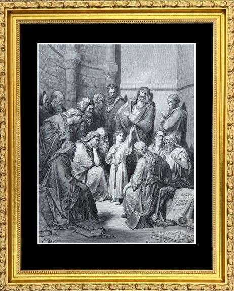 From 'The Bible Gallery', Antique Gustave Dore Circa 1880