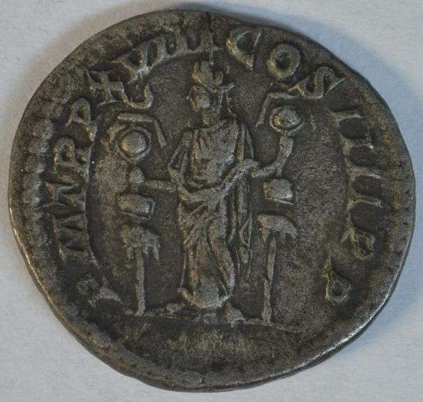 Original Caracalla Roman silver Denarius, 198-217 AD