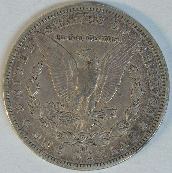 Rare key date 1892-CC Morgan Silver Dollar in XF