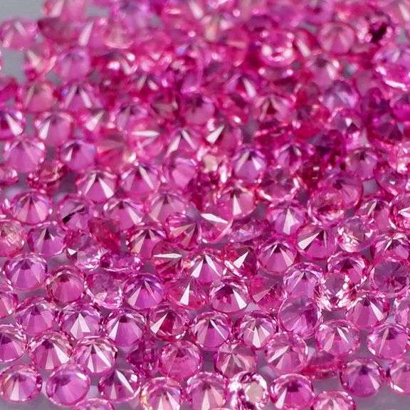 195 pieces! 2ct pink Sapphire set -Heated only!!!