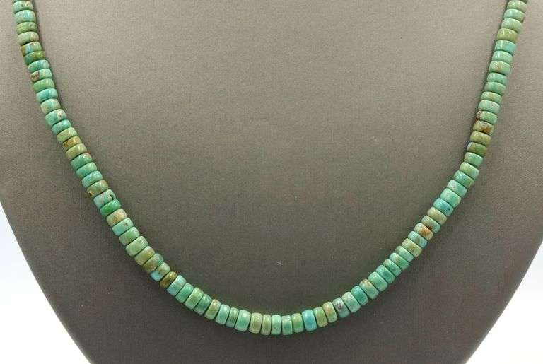 Turquoise beaded necklace