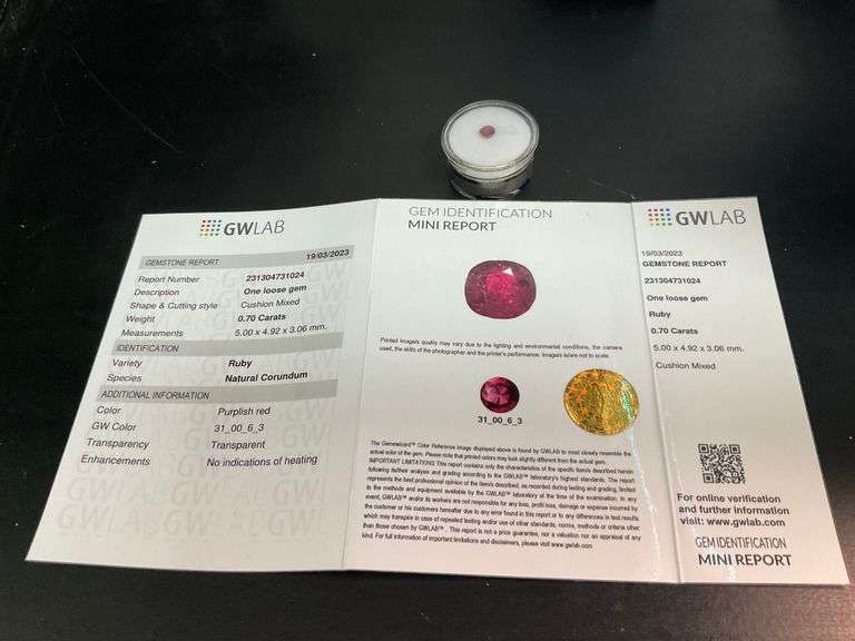 CERTIFIED NATURAL RED RUBY 0.70 CARAT