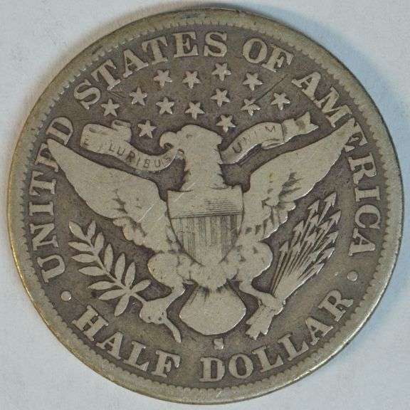 Scarce 1893-S Barber Half Dollar in VG