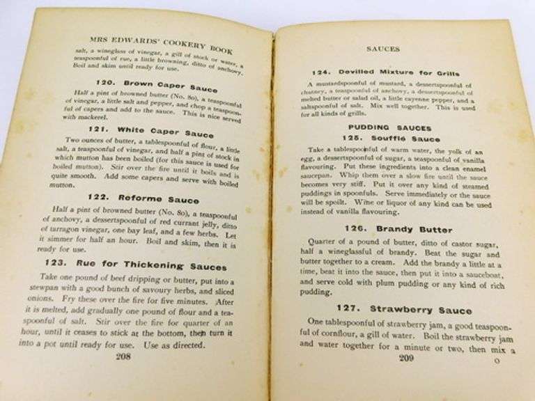 Antique English Mrs. Edwards Cookery Book