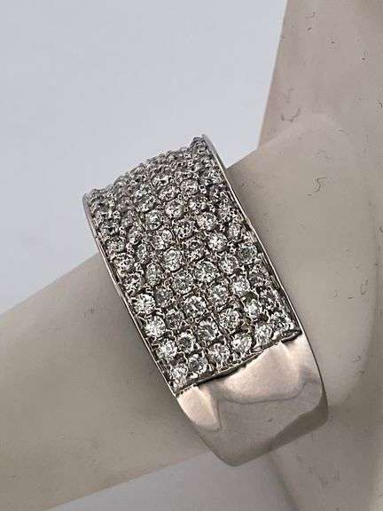 CERTIFIED 14K WHITE GOLD DIAMOND BAND