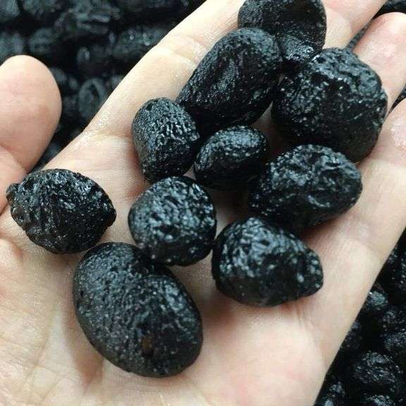 Lot of 6 Natural Black Tektite Meteorite Stones