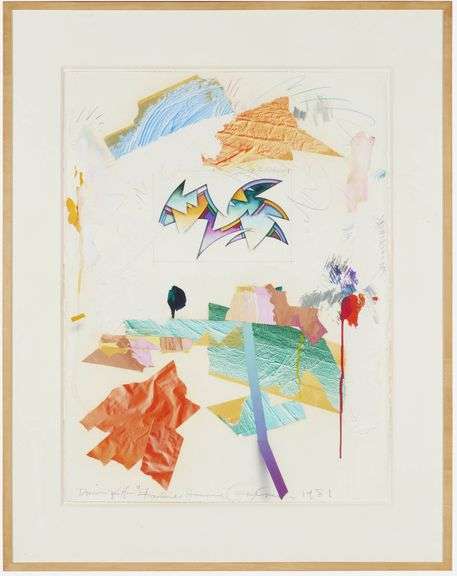 George Green Original Mixed Media Framed