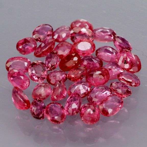 Sparkling! 3.11ct set of pinkish red REAL UNTREATED Rubies!!