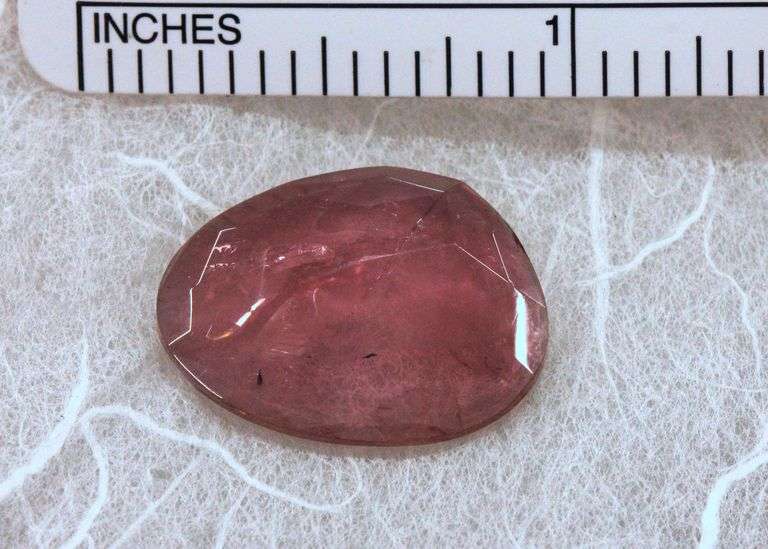 Perky Natural Pink Tourmaline Rose Cut Cabochon