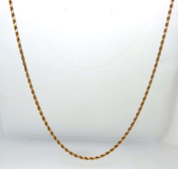 In Demand 14K YG Rope Necklace